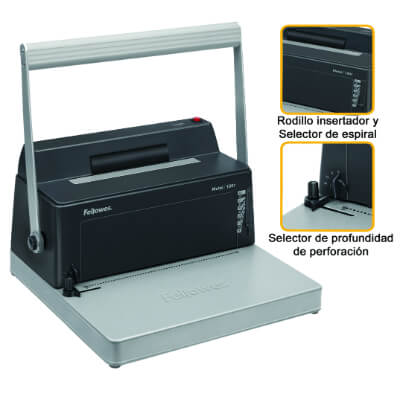 Encuadernadora espiral Fellowes Metal 100R
