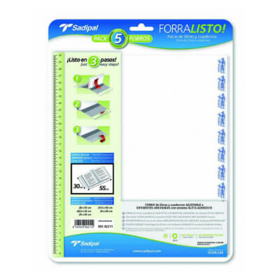Pack 50 forros de libros 28,5x55 Forralisto