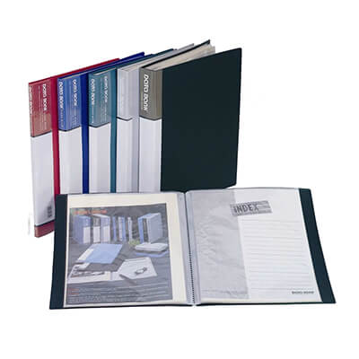 Carpeta portfolio 40 fundas negra