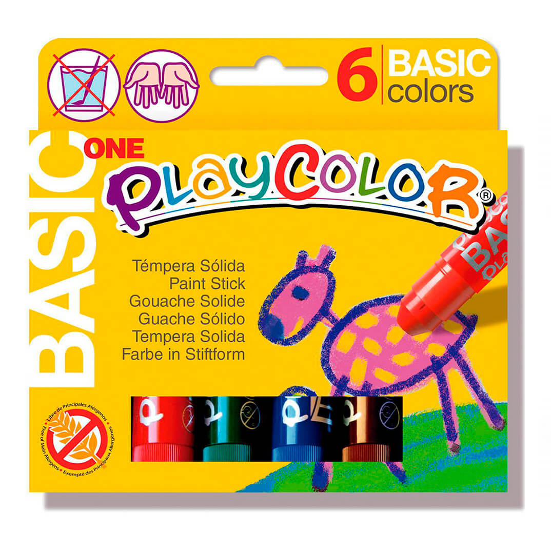 Estoig 6 colors temperes Playcolor Basic