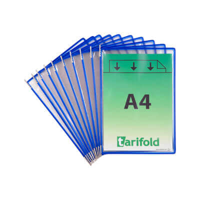 Paquete 10 fundas clasificador Tarifold azul