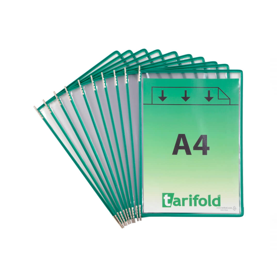 Paquet 10 fundes classificador Tarifold verd
