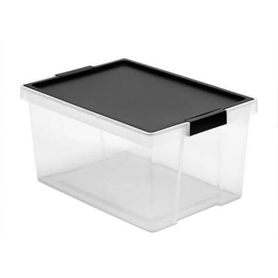 Caja multiusos Tatay 35 litros tapa negra