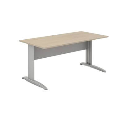 Mesa operativa color plata/haya TONO T2 180x80