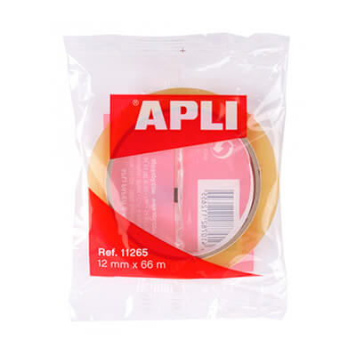 Cinta adhesiva 12mm x 66m transparente