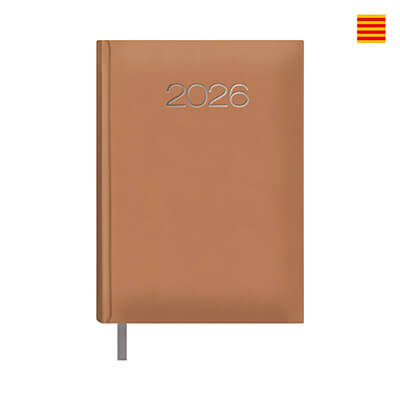 Agenda Dohe Lisboa D/P Català 14x20cm camel