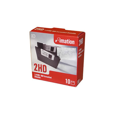 Caixa 10 disquets 3 1/2 ds hd format dos
