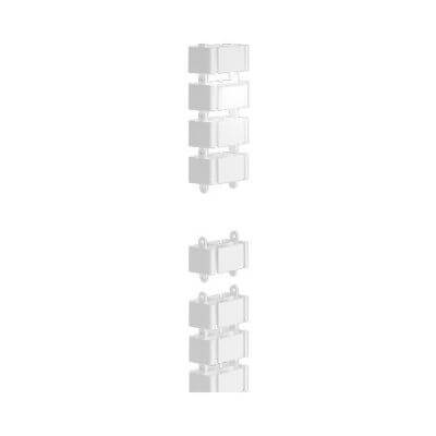 Pasacables vértebra blanco