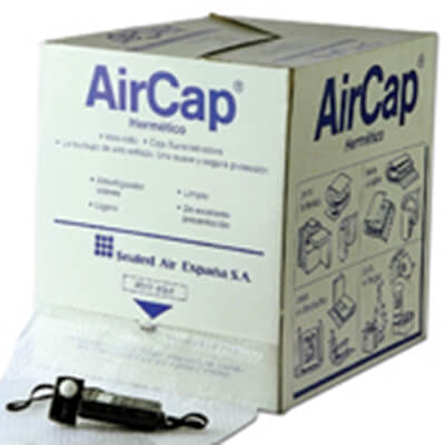 Caja dispensadora film burbujas 40cm x 60m