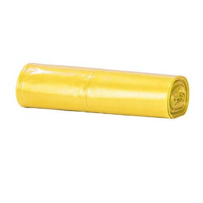 Bolsa de basura amarilla "plástico" 80x105 (10u)