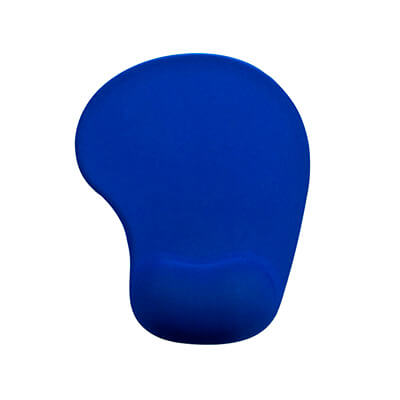 Alfombrilla reposamuñecas ratón gel color azul