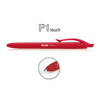 Bolígrafo Milan P1 Touch rojo