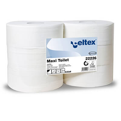 Fardo 6 rollos papel higiénico maxi 2 hojas 400m