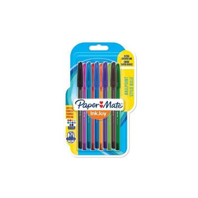 Pack 10 bolígrafos Paper Mate Inkjoy 100