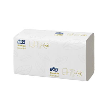 Paquete 100 toallitas para Tork H2 G extra