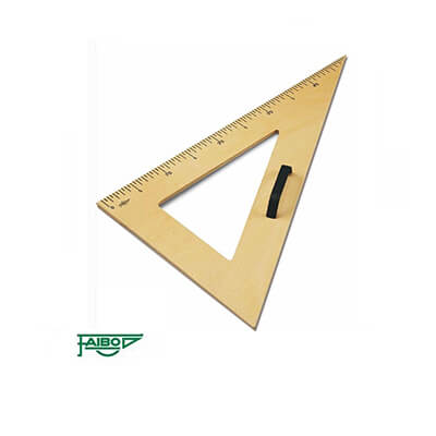 Cartabón plástico pizarra 60° / 50 cm