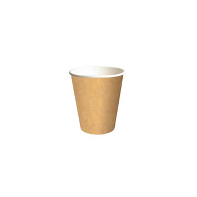 Paquete 50 vasos de papel compostable 125ml