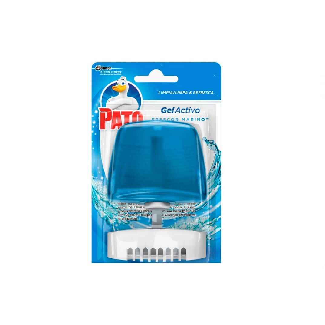 Pato desinfectante WC gel azul aparato+recambio
