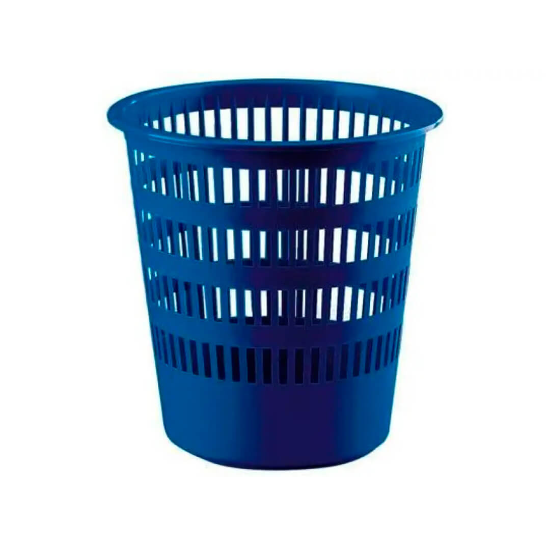 Paperera de reixeta 12 litres blava