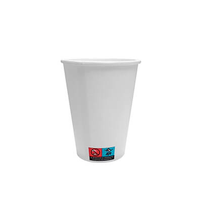 Paquete 50 vasos de papel blanco SP6 -190ml