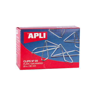 Clips papallona nº 20 (caixa 25)