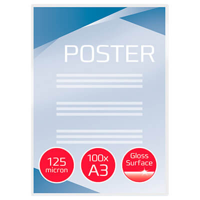 Pouches A3 125 micras mate (100u)