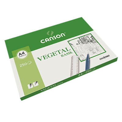 Caixa 250 làmines paper vegetal A4 Canson