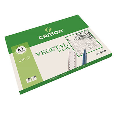Caja 250 láminas papel vegetal A3 Canson