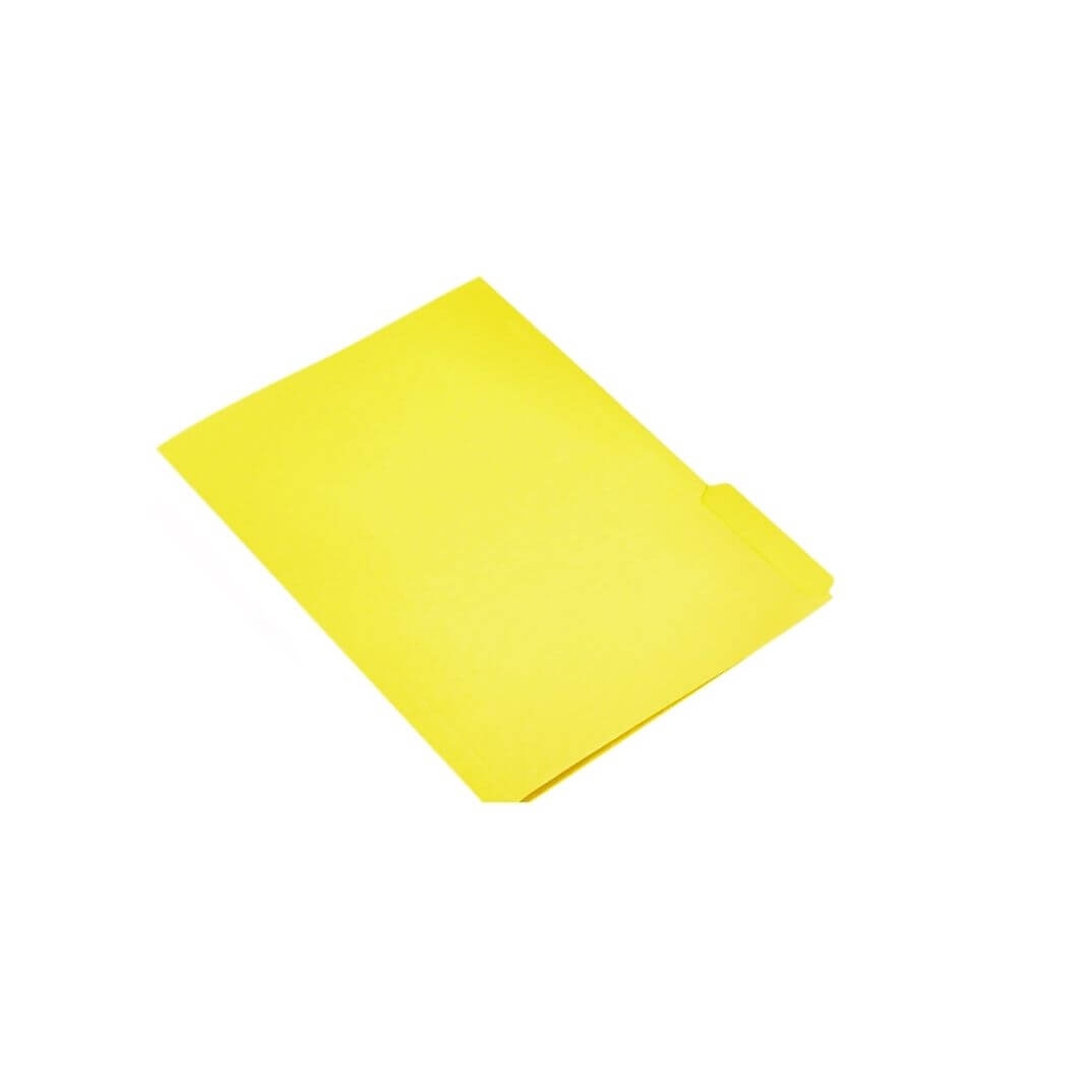 Subcarpeta Folio Pestaña Izquierda Amarillo (50u)