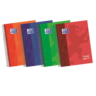 Cuaderno A4 Europeanbook 5 colores vivos