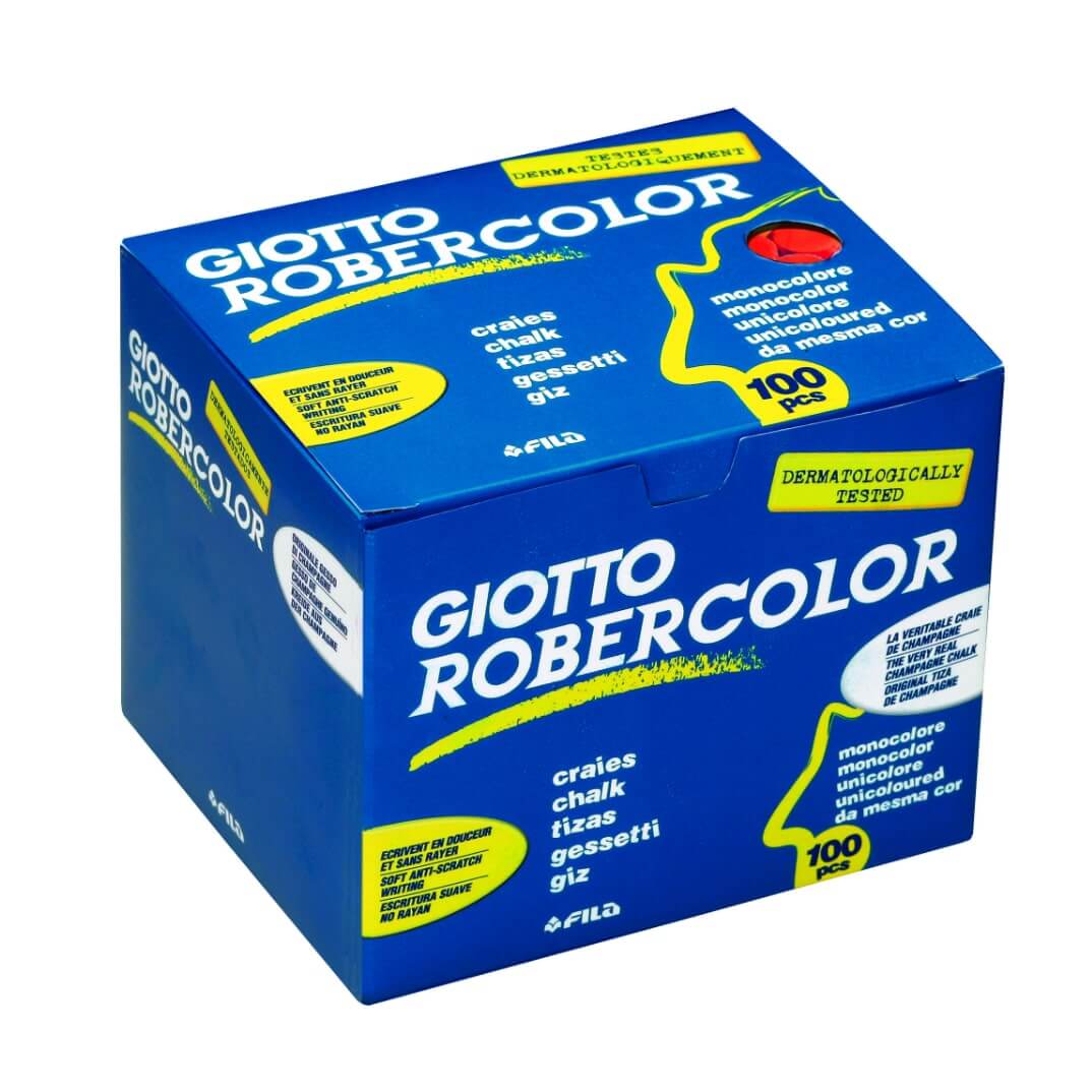 Caixa de 100 guixos vermells Robercolor