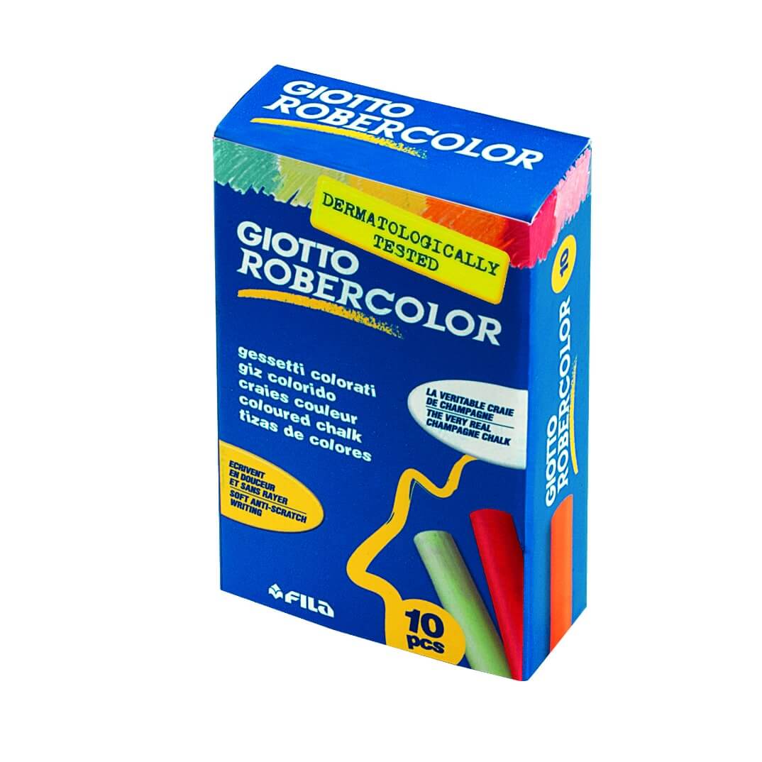 Caixa de 10 guixos colors surtits