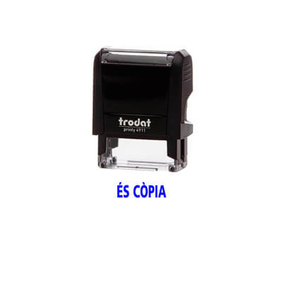 Sello printy 4911 "ÉS CÒPIA" catalán