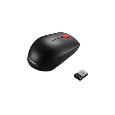 Ratón inalámbrico Lenovo compacto negro