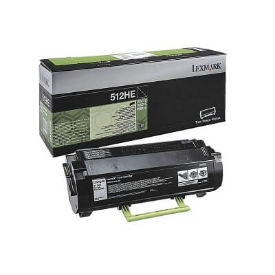 Lexmark tóner 512HE negro para MS312dn/415 5k