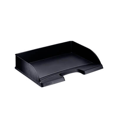 Safata Leitz Plus estandard apaïsat A4 negre