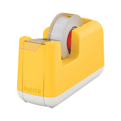 Dispensador cinta adhesiva Leitz Cosy groc