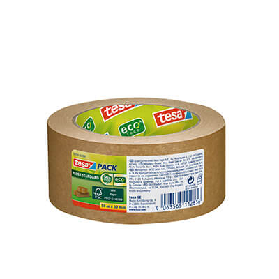 Cinta adhesiva de paper 50x50 marró FSC
