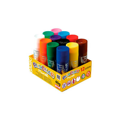 Caixa 12 témperes Playcolor mural 40g