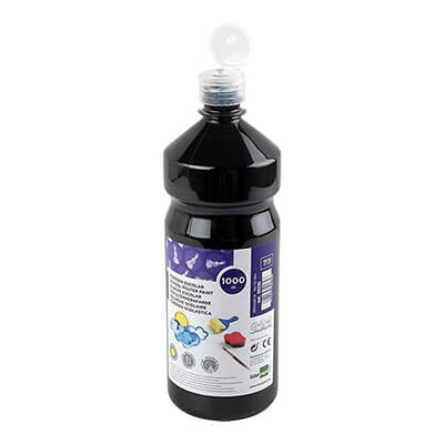 Témpera líquida Liderpapel 1000 ml negro
