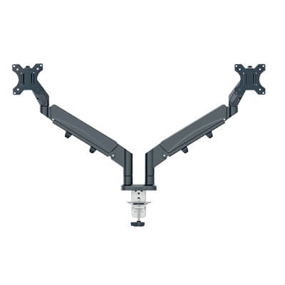Brazo para dos monitores Leitz Space Saving gris