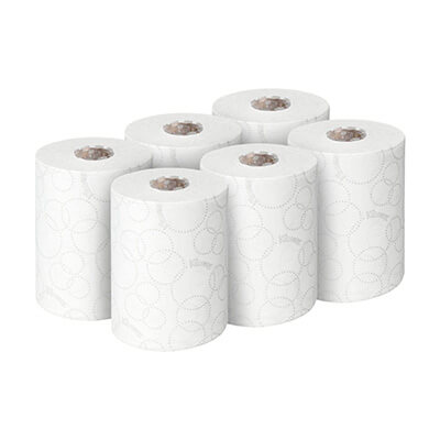 Pack 6 rollos secamanos Kleenex Slimroll 100m