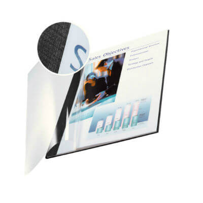 Pack 10 tapas Leitz flexible trans.3.5mm negre