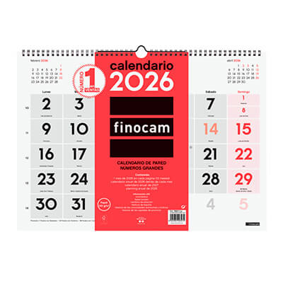 Calendari paret Cast números grans 430x310x5mm