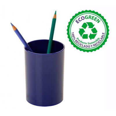 Portalápices Sostenible Ecogreen azul