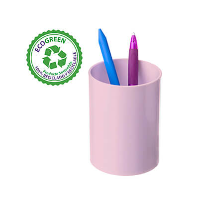 Portalápices Sostenible Ecogreen rosa pastel