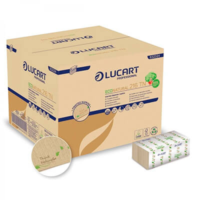 Paquete 150 servilletas Lucart 216TN 16x24 2 capas