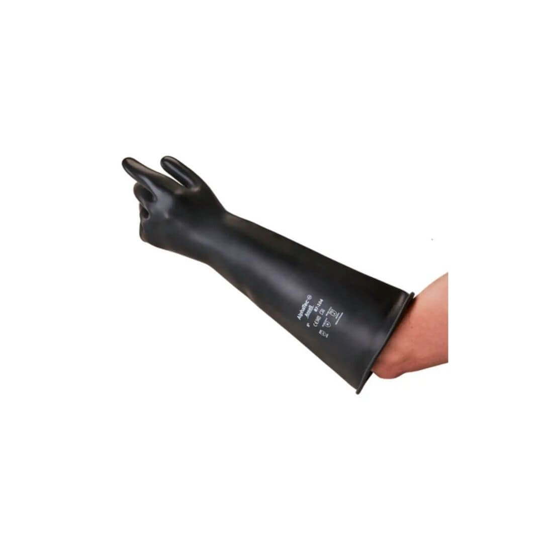 Guantes (2) Ansell Alphatec 87104 largo 43cm T8.5