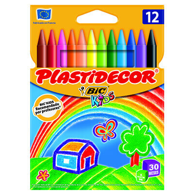 Estoig 12 plastidecors Bic kids