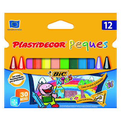 Estoig 12 plastidecors triangle Bic kids
